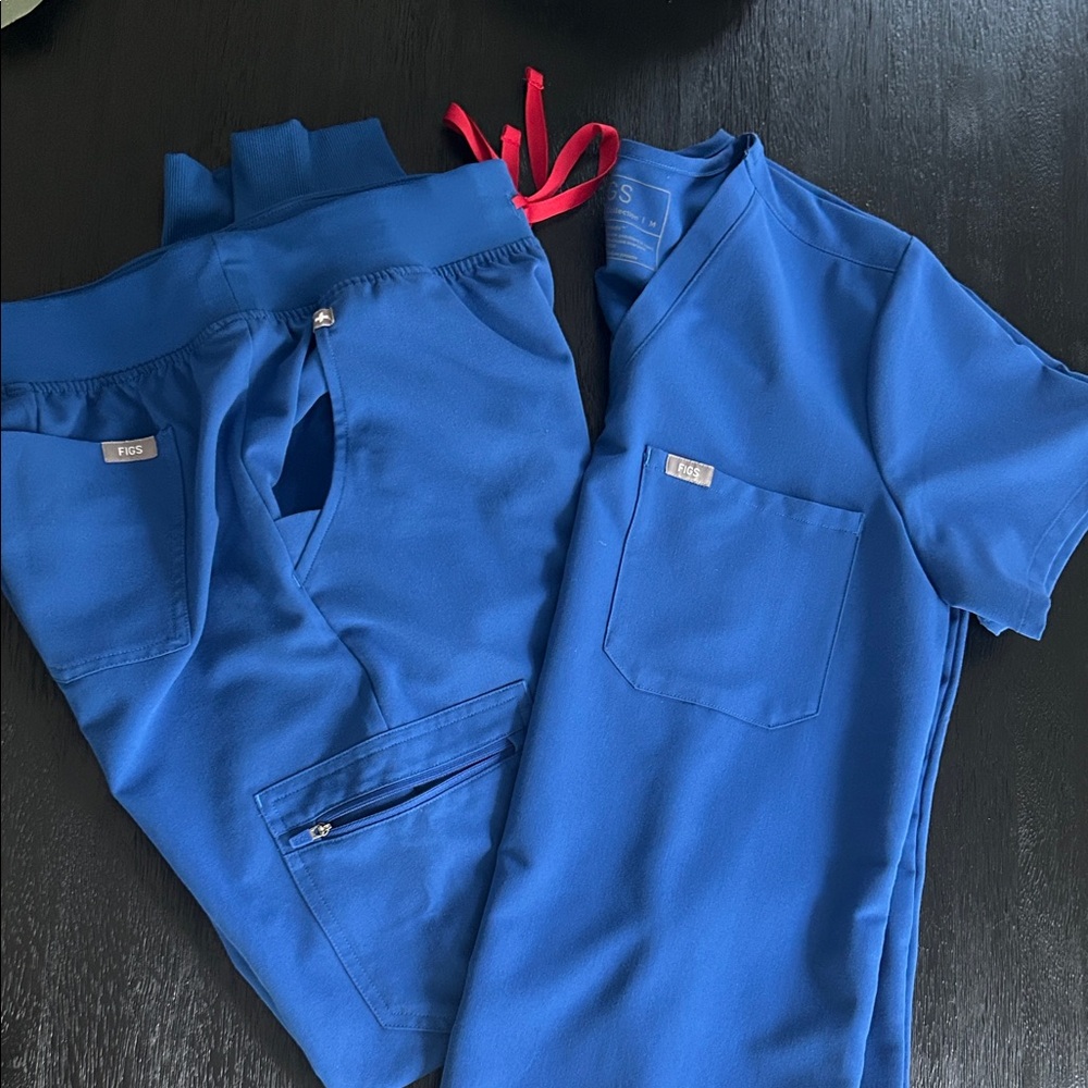 Figs Royal Blue Scrub Pants